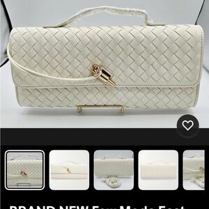 Few Moda East West THEIA White Crossbody Bag